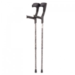Forearm Crutches Colour Black Design Black and white pattern body