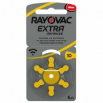 Rayovac Extra Size 10 Hearing Aid Batteries 6 Pack