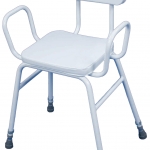 Malling Perching Stool with Arms and Padded Back