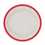 Red Rimmed Plate