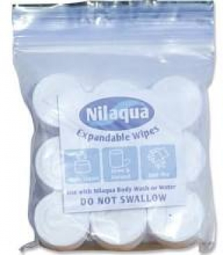 Nilaqua Expandable Wipes pack of 9