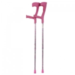 Forearm Crutches Colour Pink Design Pink multi-pattern body