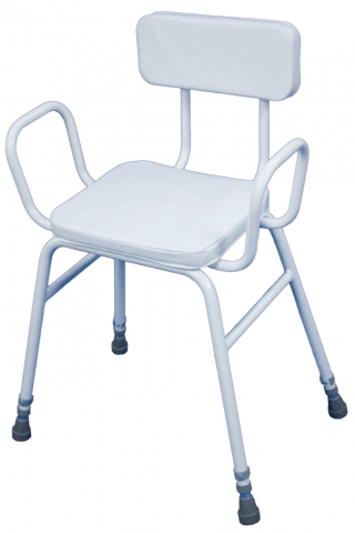Malling Perching Stool with Arms and Padded Back