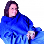 Sleeved Fleece Blanket Blue