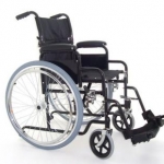 Folding Steel Wheelchair Folding Steel Wheelchair (Black)