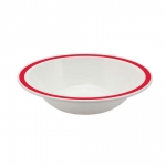 Red Rimmed Bowl